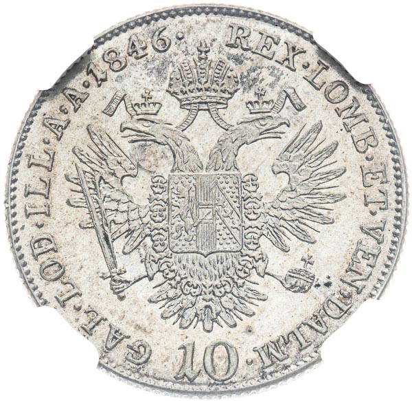 10 Kreutzer 1846 - back
