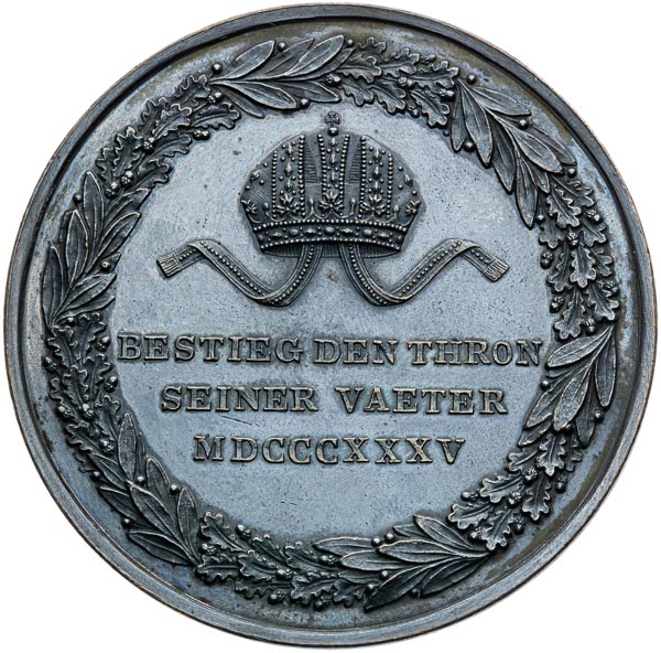 Medal 1835 - back