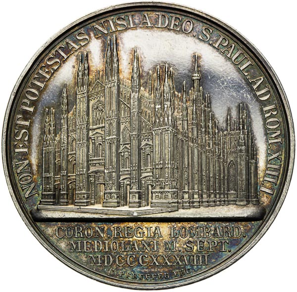 Silver medal 1838 - back