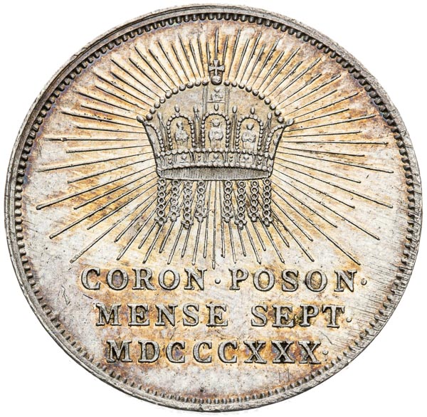 Silver token 1830 - back