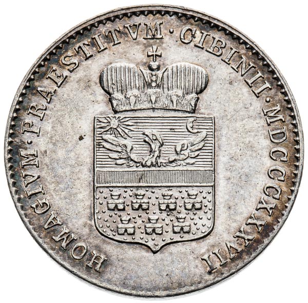 Silver Token 1837 - back