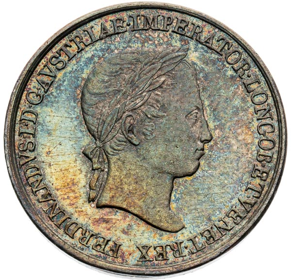 Silver token 1838 - front