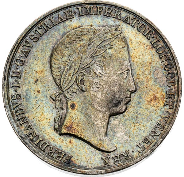 Silver token 1838 - front