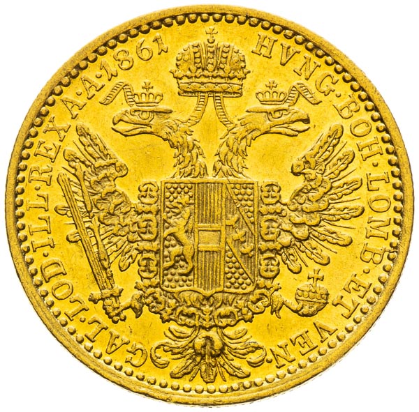Ducat 1861 - back