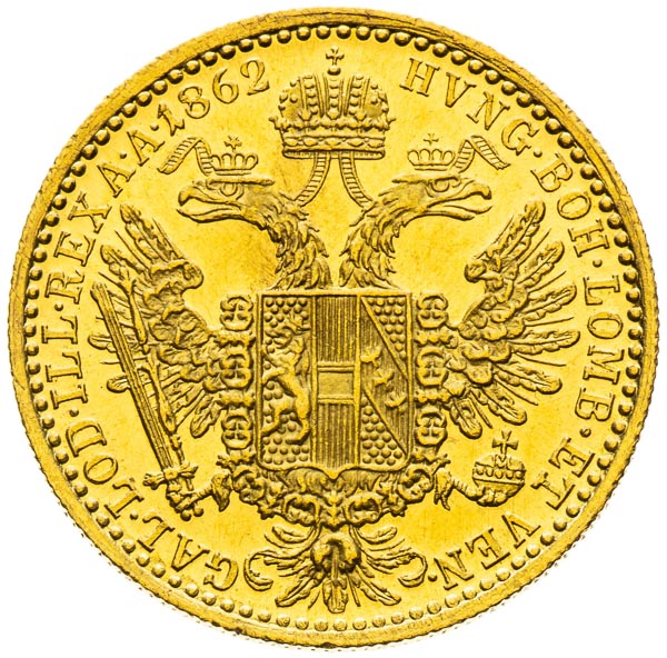 Ducat 1862 - back