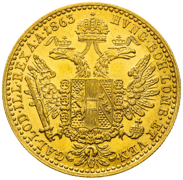 Ducat 1863 - back