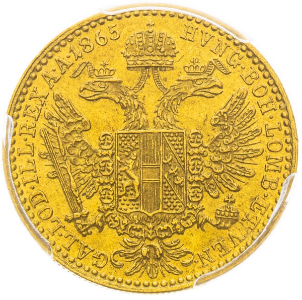 Ducat 1865 - back