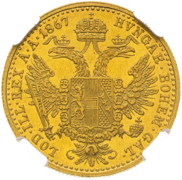 Ducat 1867 - back