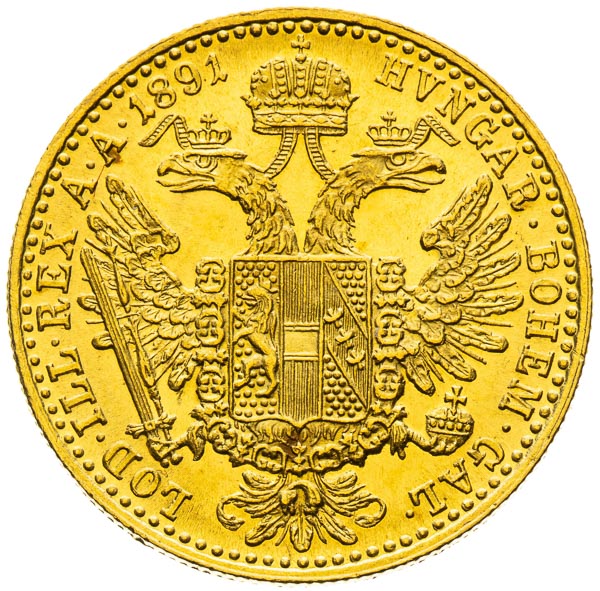 Ducat 1891 - back