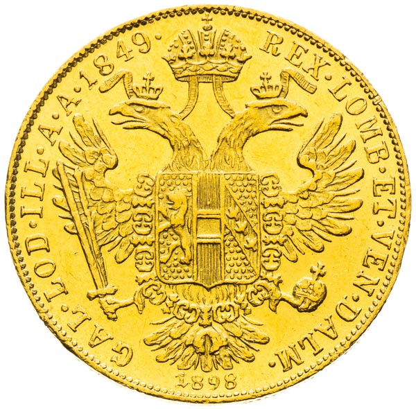 Ducat 1849/1898 - back