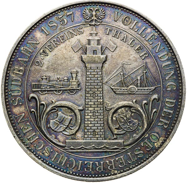 2 Thaler 1857 - back