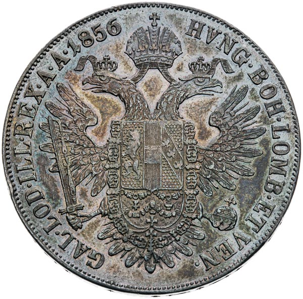 Conventional Thaler 1855 - back