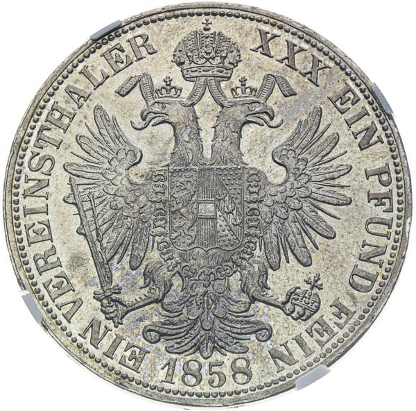 Federal thaler 1858 - back