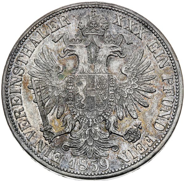 Federal thaler 1859 - back