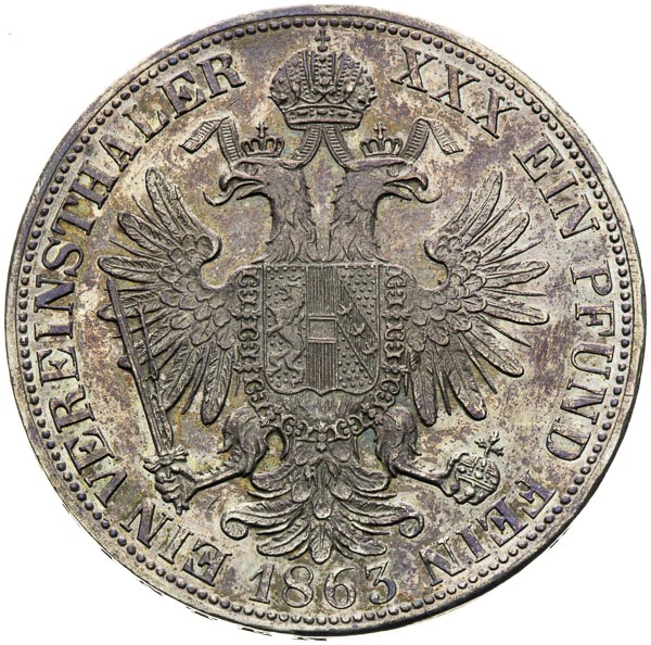 Federal thaler 1863 - back