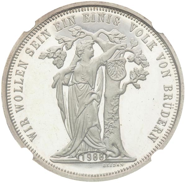 Silver medal 1868/1988 (Federal Taler) - front