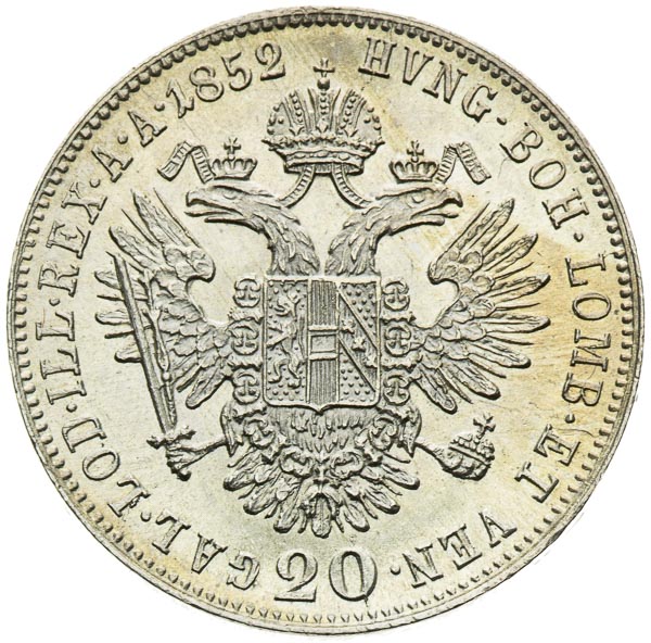 20 Kreutzer 1852 - back
