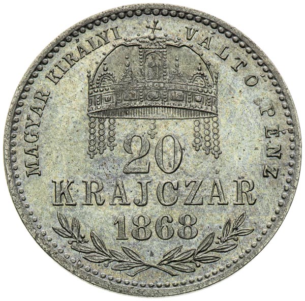 20 Kreutzer 1868 - back