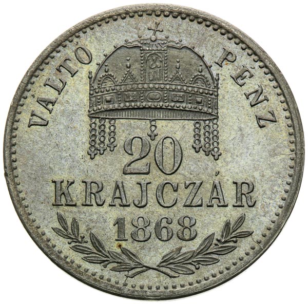 20 Kreutzer 1868 - back