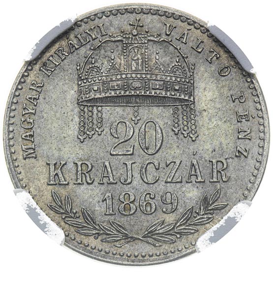 20 Kreutzer 1869 - back