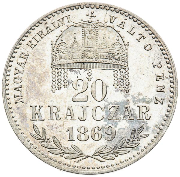 20 Kreutzer 1869 - back