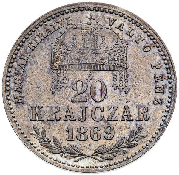 20 Kreutzer 1869 - back