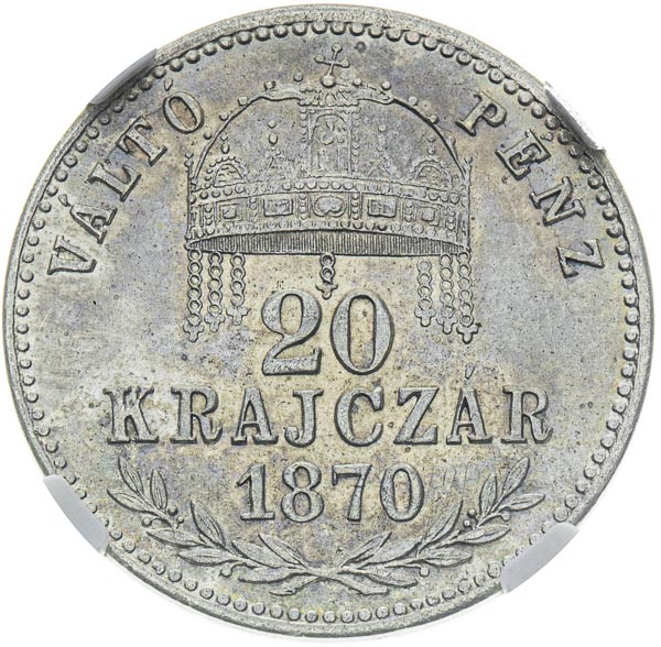 20 Kreutzer 1870 - back