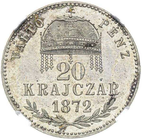 20 Kreutzer 1872 - back