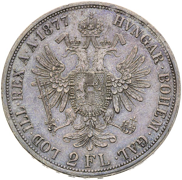 2 Gulden 1877 - back