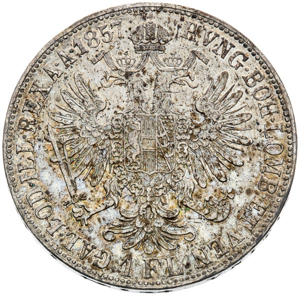 Gulden 1857 - back