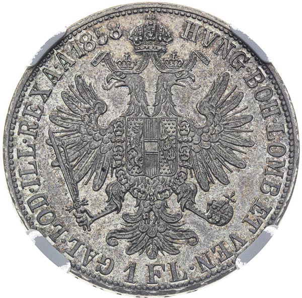Gulden 1858 - back