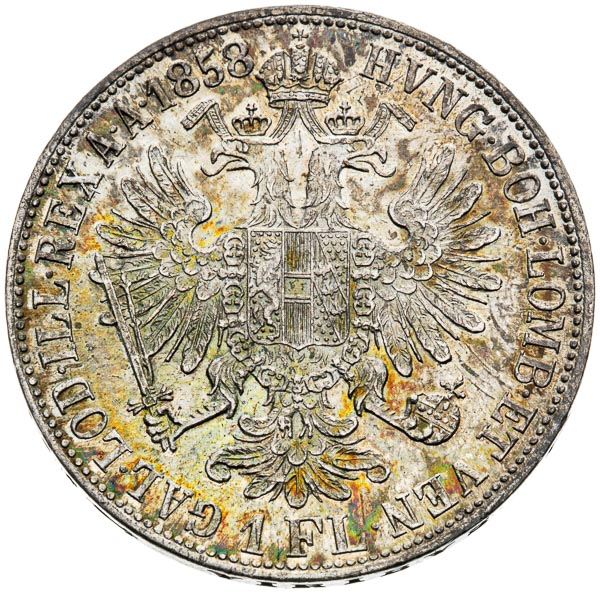 Gulden 1858 - back