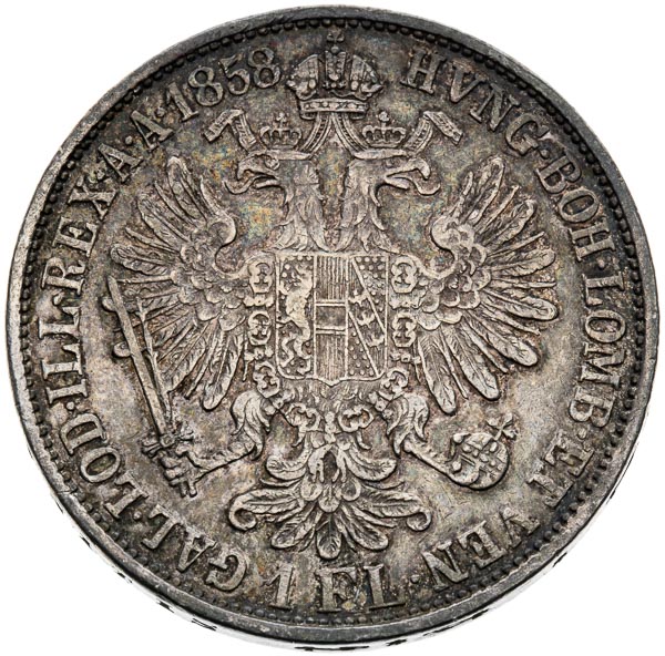 Gulden 1858 - back