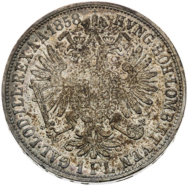 Gulden 1858 - back