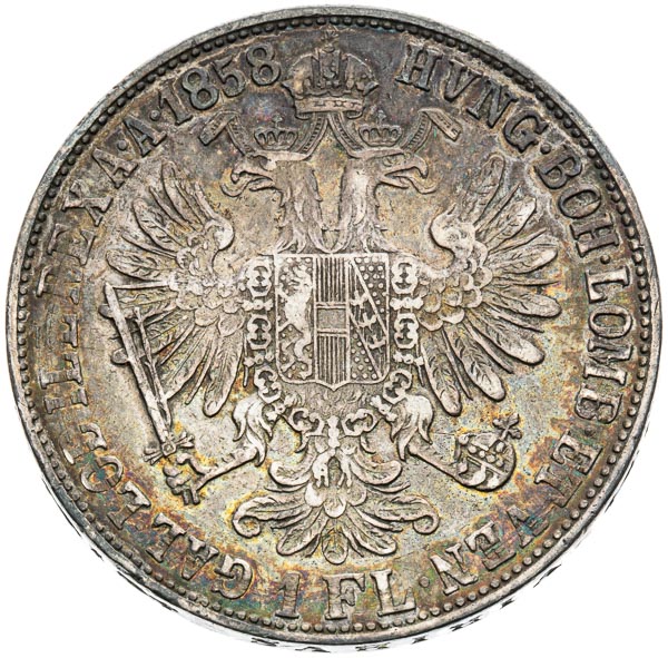 Gulden 1858 - back