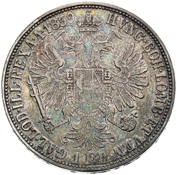 Gulden 1859 - back