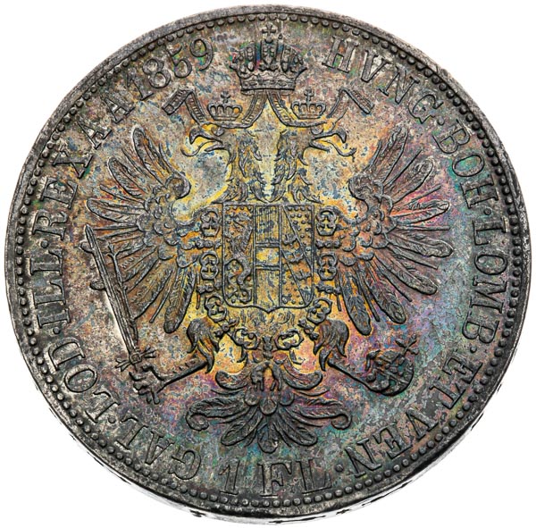 Gulden 1859 - back