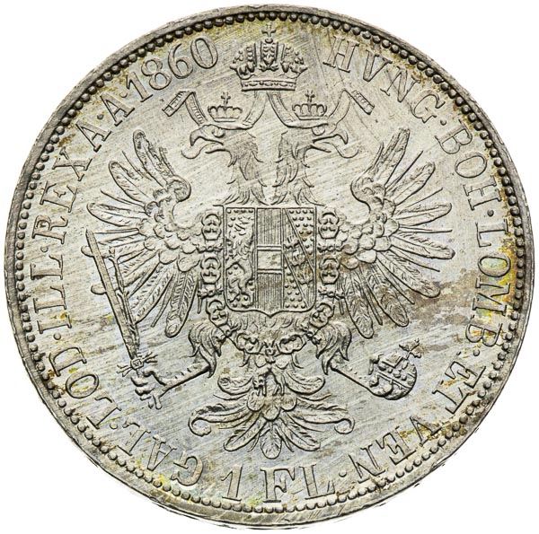 Gulden 1860 - back