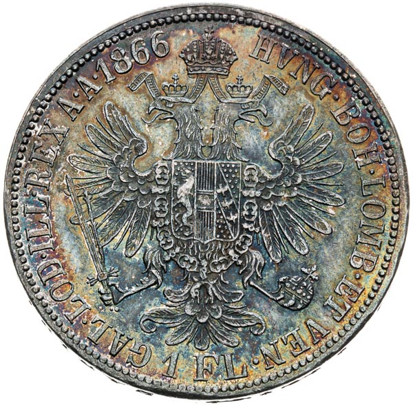 Gulden 1866 - back