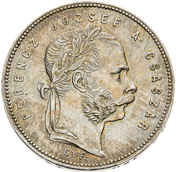 Gulden 1868 - front