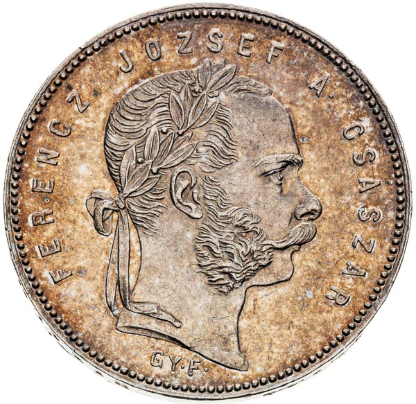 Gulden 1869 - front