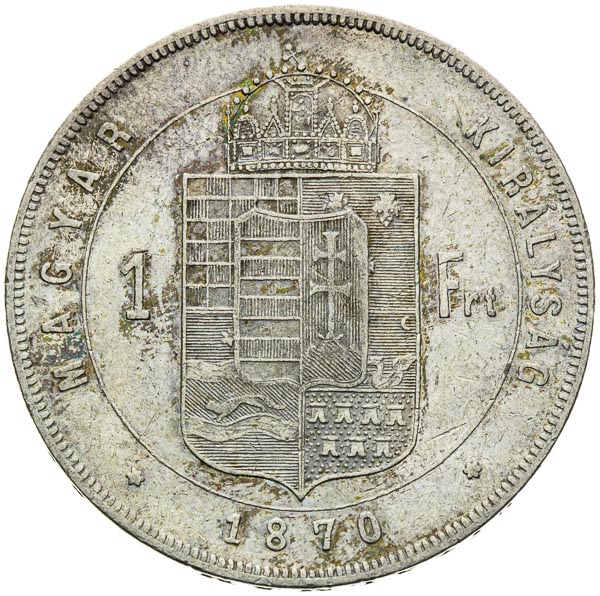 Gulden 1870 - back