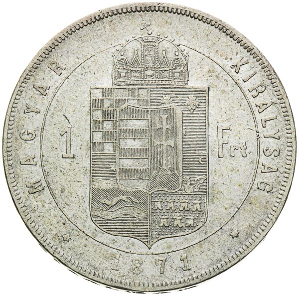 Gulden 1871 - back