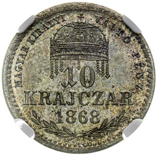 10 Kreutzer 1868 - back