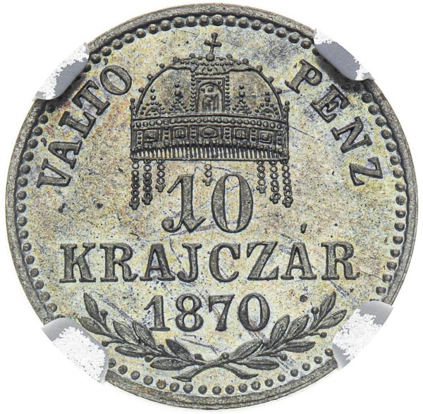 10 Kreutzer 1870 - back
