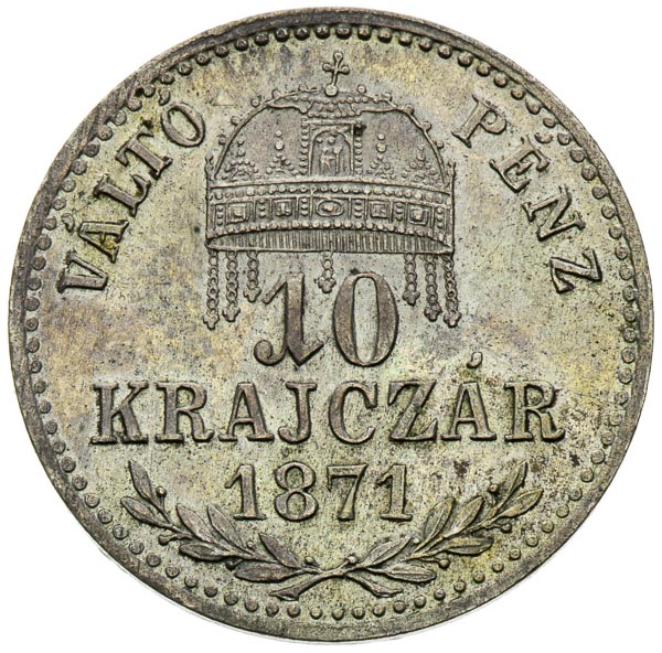 10 Kreutzer 1871 - back