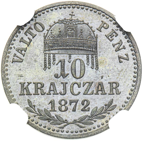 10 Kreutzer 1872 - back