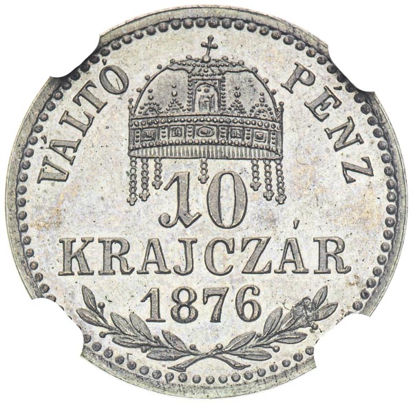 10 Kreutzer 1876 - back