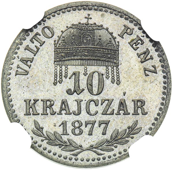 10 Kreutzer 1877 - back