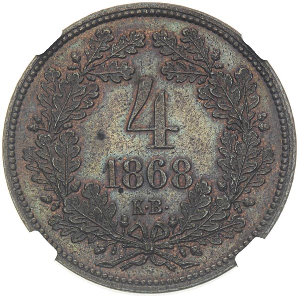 4 Kreutzer 1868 - back